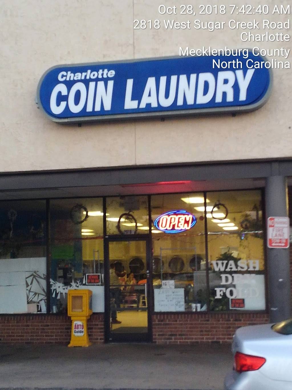 Charlotte Coin Laundry | 2810 W Sugar Creek Rd, Charlotte, NC 28269, USA | Phone: (980) 322-6101