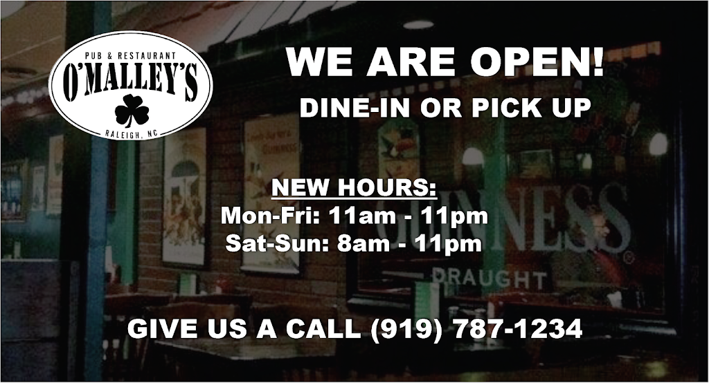 OMalleys Pub & Restaurant | 5228 Hollyridge Dr, Raleigh, NC 27612, USA | Phone: (919) 787-1234