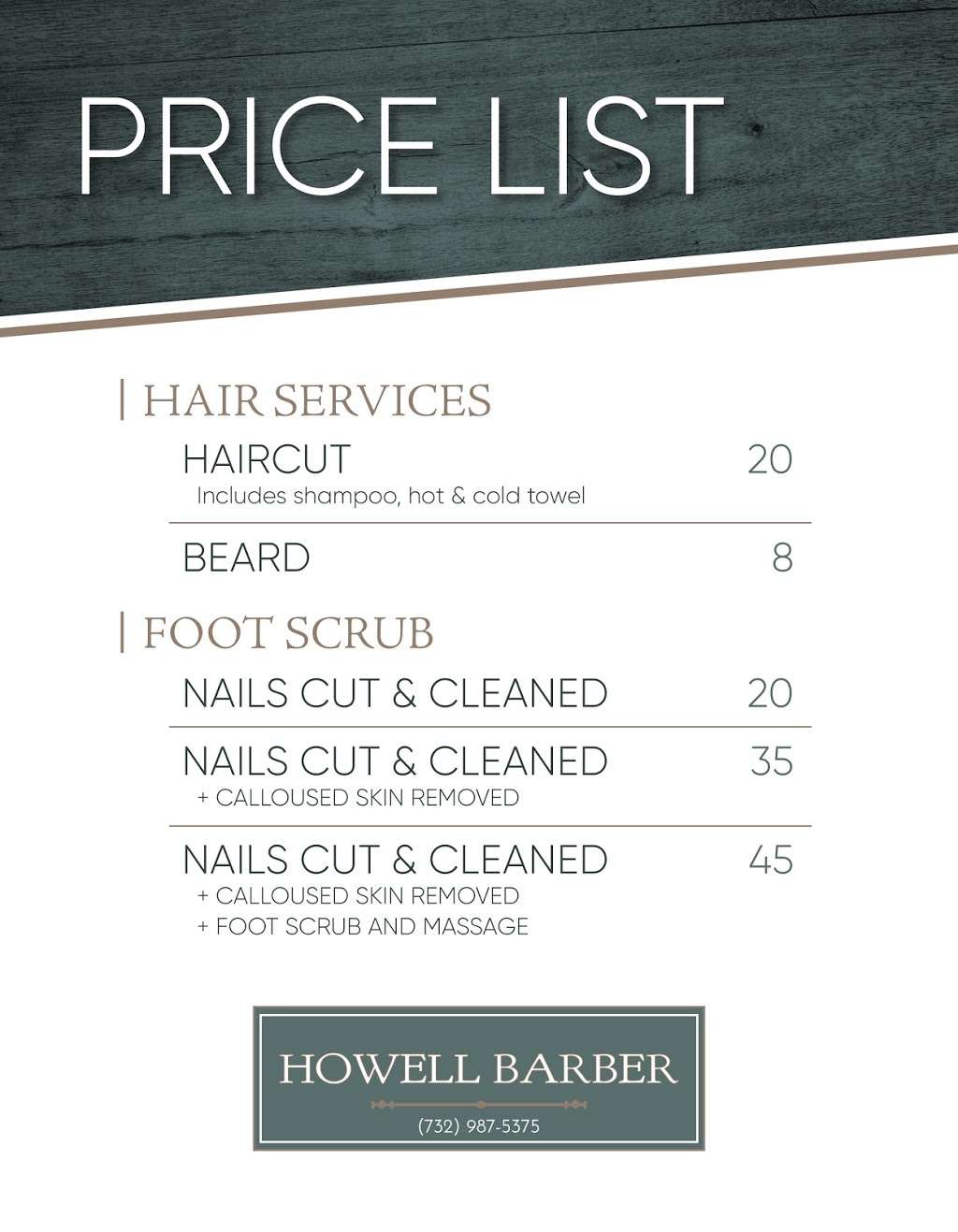 Howell Barber | 5174 U.S. 9, Howell, NJ 07731 | Phone: (732) 987-5375