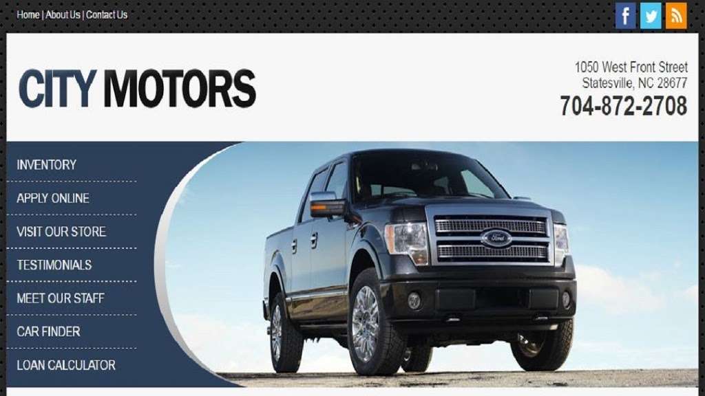 City Motors | 1050 W Front St, Statesville, NC 28677, USA | Phone: (704) 872-2708