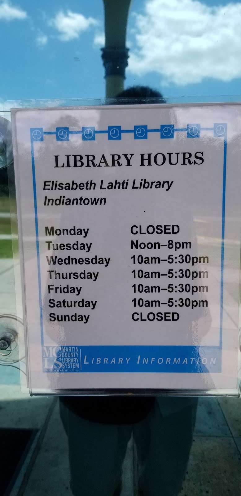 Elisabeth Lahti Library (Martin County Library System) | 15200 SW Adams Ave, Indiantown, FL 34956, USA | Phone: (772) 597-4200