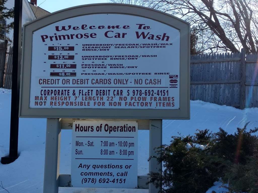 Primrose Touchfree Car Wash | 67 Groton St, Pepperell, MA 01463