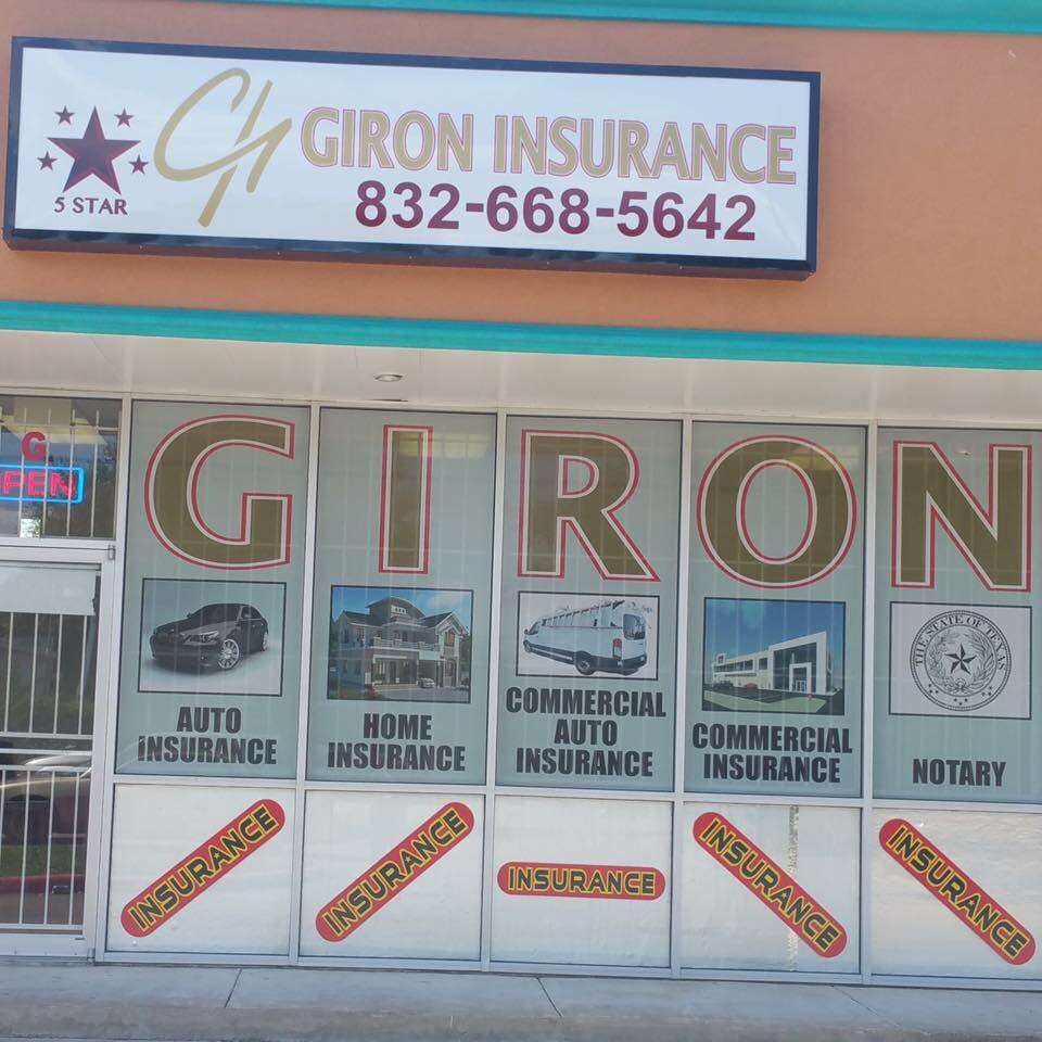 Giron insurance | 8282 Bellaire Blvd SUITE 125, Houston, TX 77036, USA | Phone: (832) 472-9730