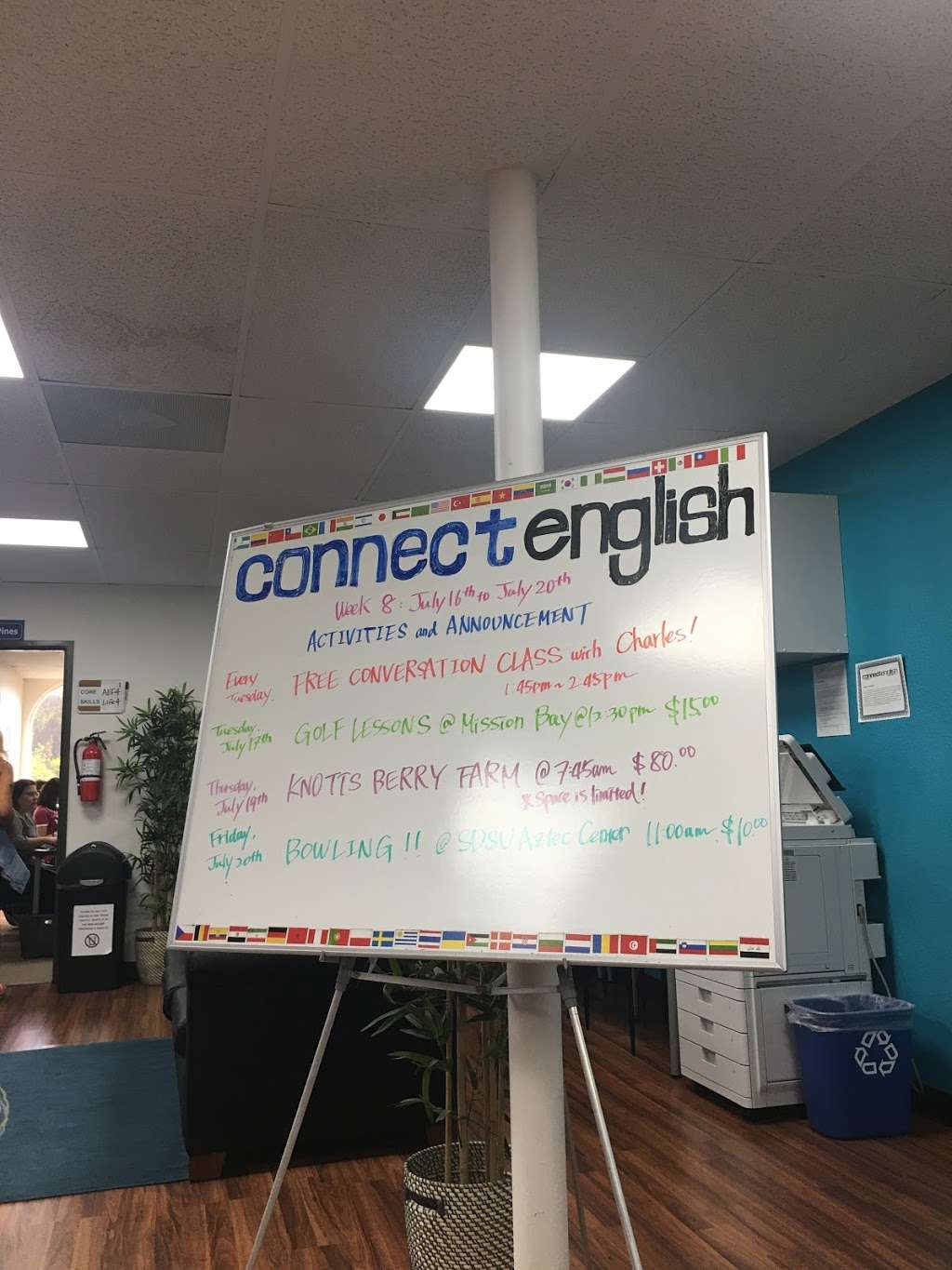 Connect English, Pacific Beach Campus | 3565 Del Rey St #300, San Diego, CA 92109 | Phone: (858) 412-5131