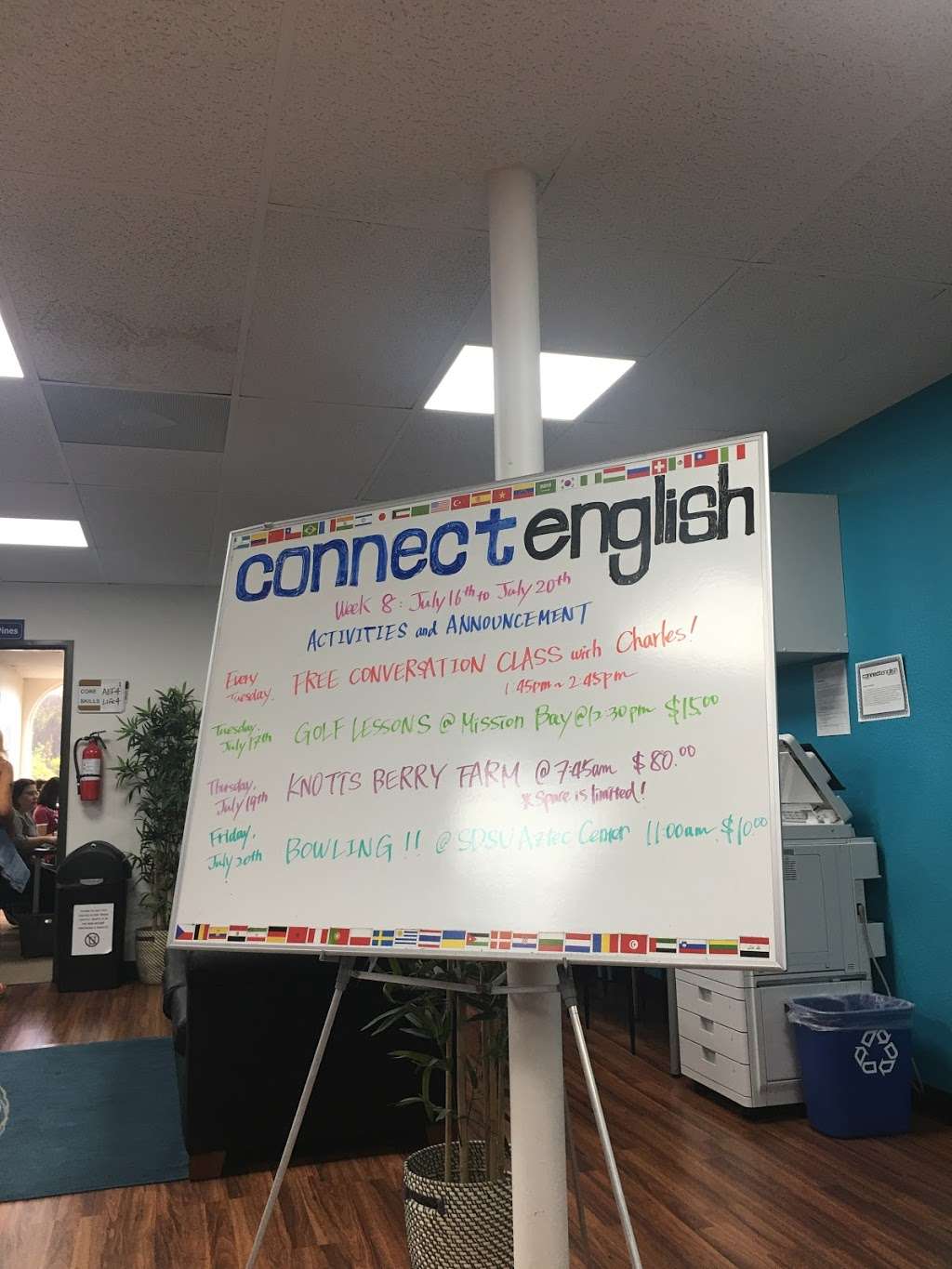 Connect English, Pacific Beach Campus | 3565 Del Rey St #300, San Diego, CA 92109, USA | Phone: (858) 412-5131