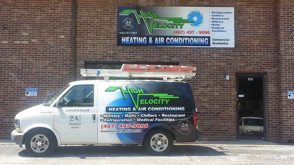 High Velocity Heating & Air Conditioning | 620 W Evergreen Ave, Longwood, FL 32750 | Phone: (407) 497-9096