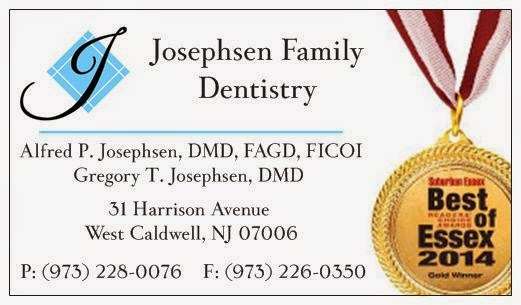 Josephsen Family Dentistry | 31 Harrison Ave, West Caldwell, NJ 07006, USA | Phone: (973) 228-0076