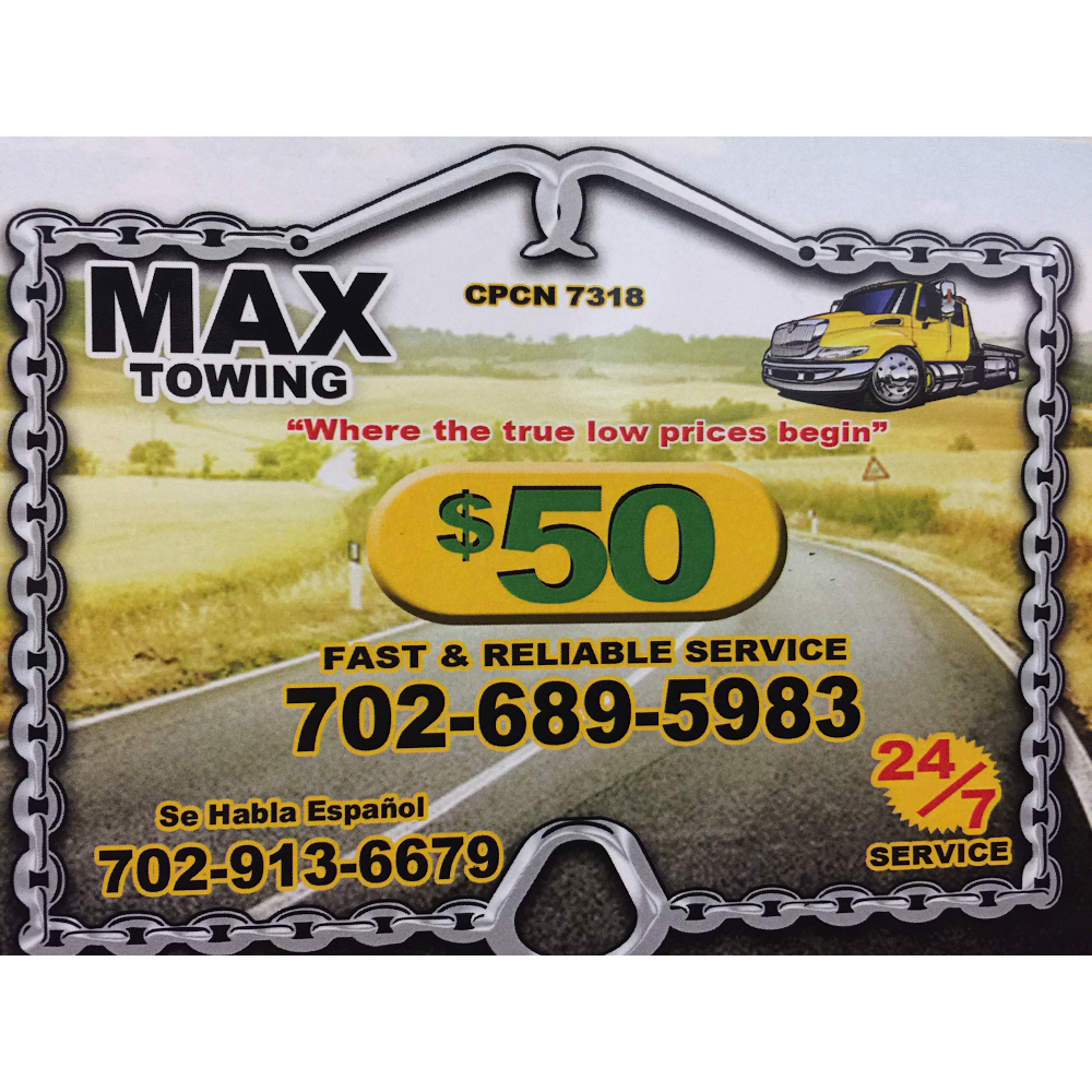 Max towing sevice | 812 N Main St, Las Vegas, NV 89101 | Phone: (702) 689-5983