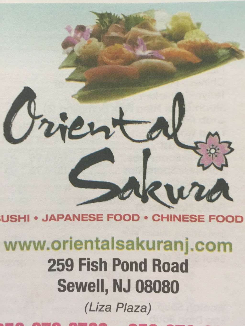 Oriental Sakura | 259 Fish Pond Rd #3, Sewell, NJ 08080, USA | Phone: (856) 270-2720