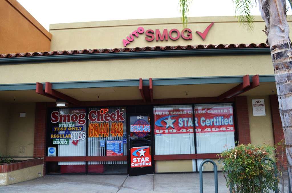 Auto Smog Check Center | 1464 Graves Ave #103, El Cajon, CA 92021, USA | Phone: (619) 440-4643