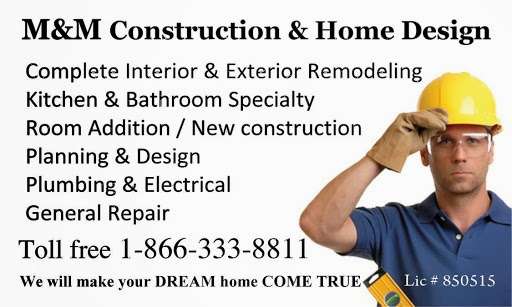 M&M Construction And Home Design | 20555 Devonshire St, Chatsworth, CA 91311, USA | Phone: (818) 457-4316