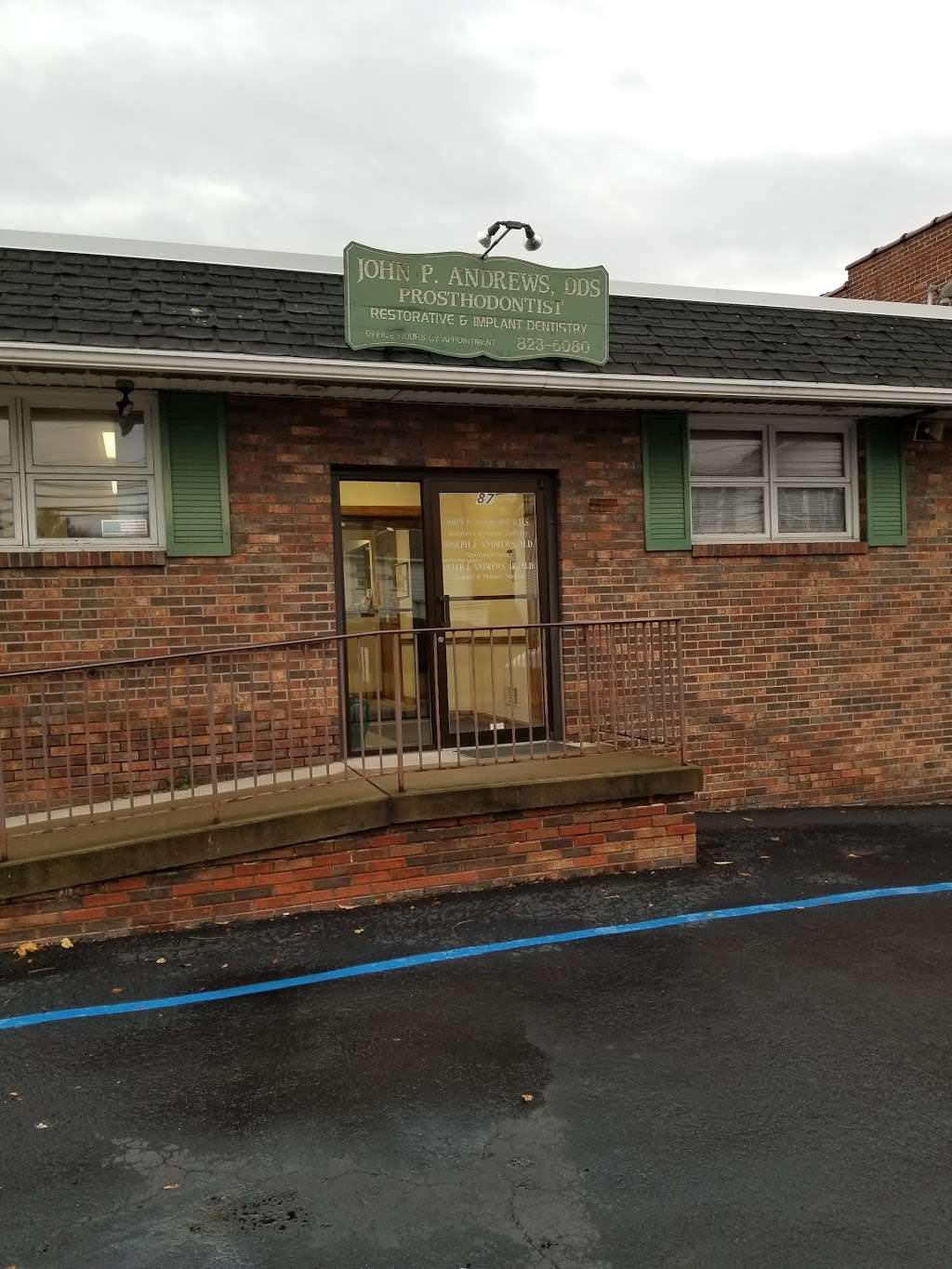 John P. Andrews, DDS | 87 E Main St, Wilkes-Barre, PA 18705, USA | Phone: (570) 823-6080