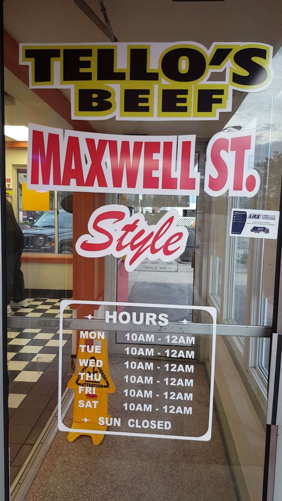 Maxwell St. Tellos Beef | 711 Roosevelt Rd, Maywood, IL 60153, USA | Phone: (708) 223-8312