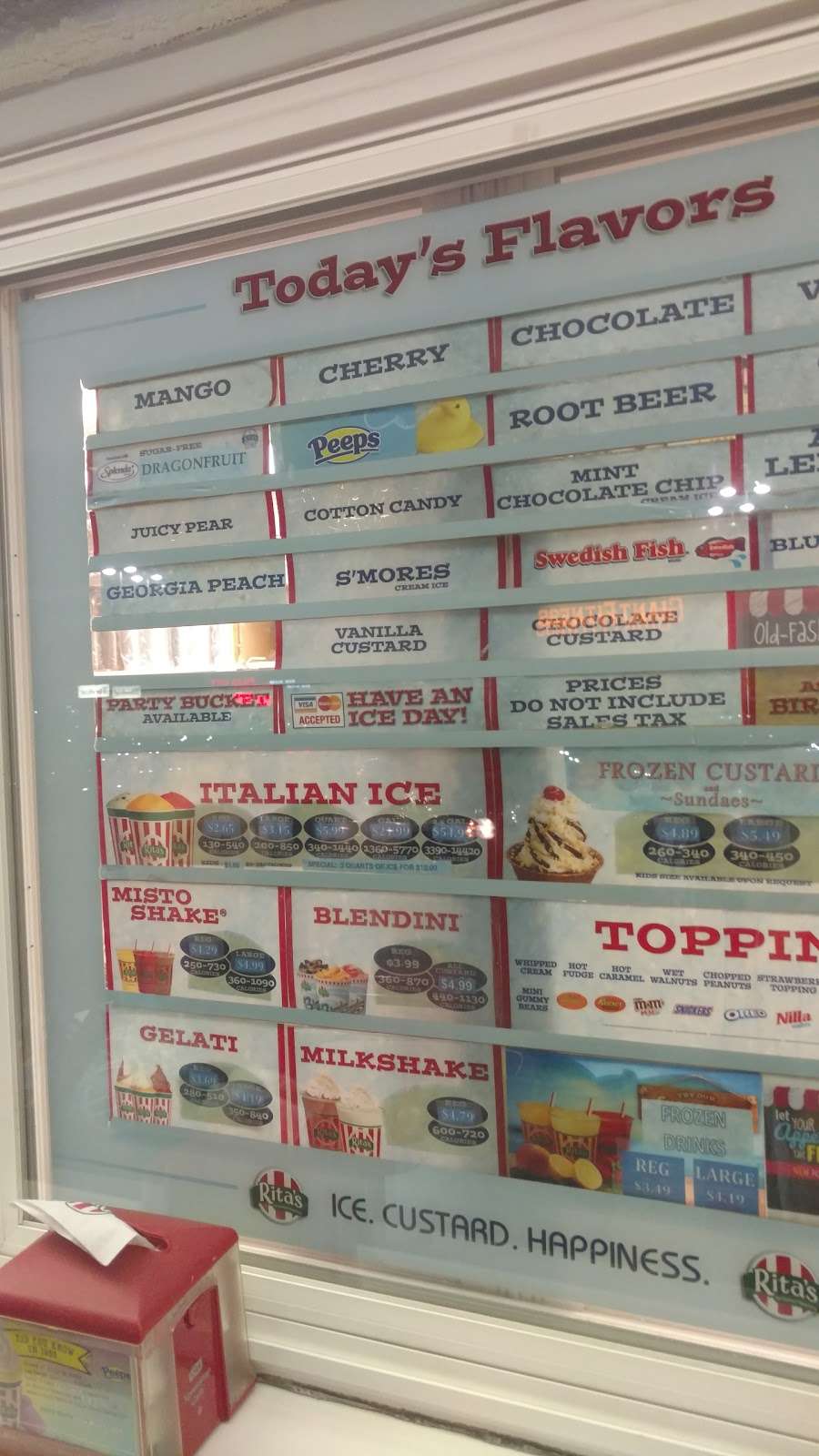 Ritas Italian Ice & Frozen Custard | 3244 Red Lion Rd, Philadelphia, PA 19154, USA | Phone: (215) 637-1936