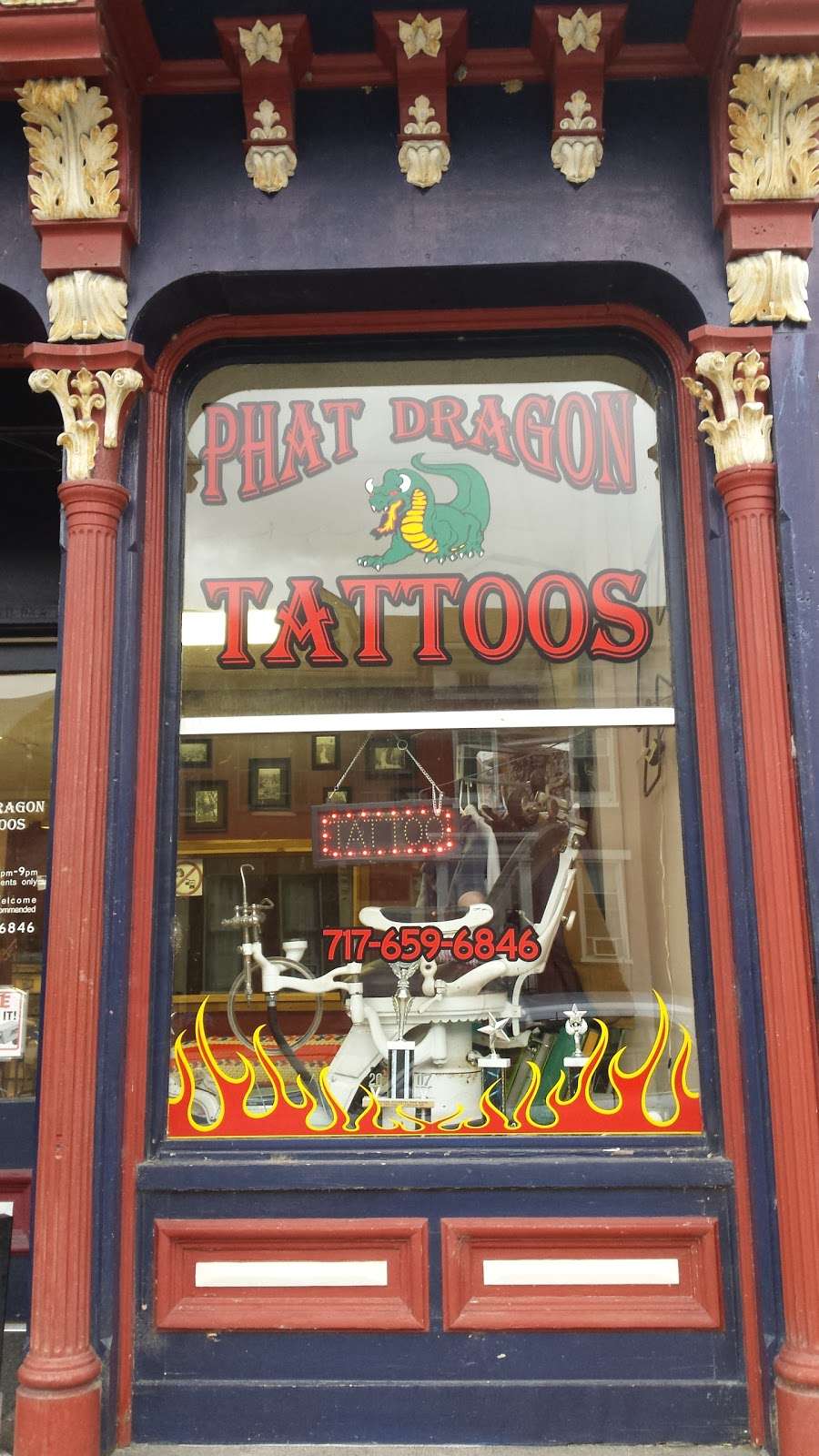 Phat Dragon Tattoos | 209 Hellam St, Wrightsville, PA 17368, USA | Phone: (717) 659-6846