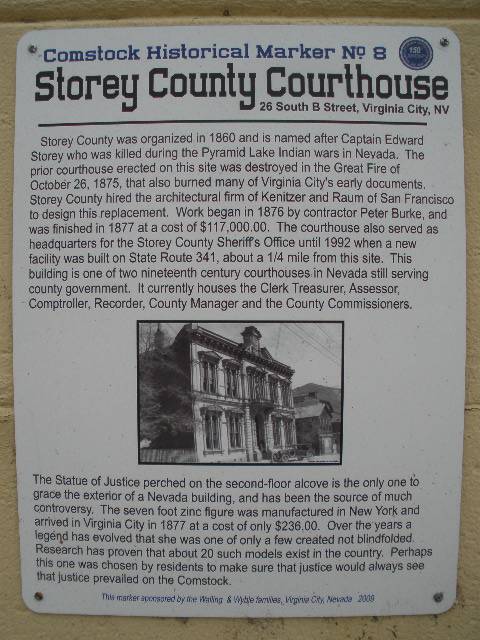 Storey County Recorders Office | 26 S B St, Virginia City, NV 89440, USA | Phone: (775) 847-0967