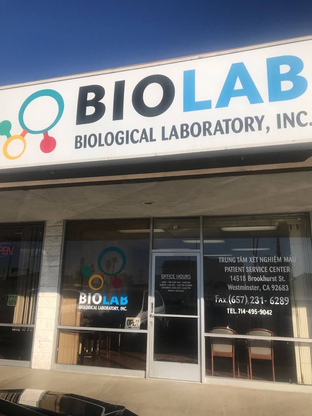 Biolab - health  | Photo 1 of 1 | Address: 14518 Brookhurst St, Westminster, CA 92683, USA | Phone: (714) 495-9042