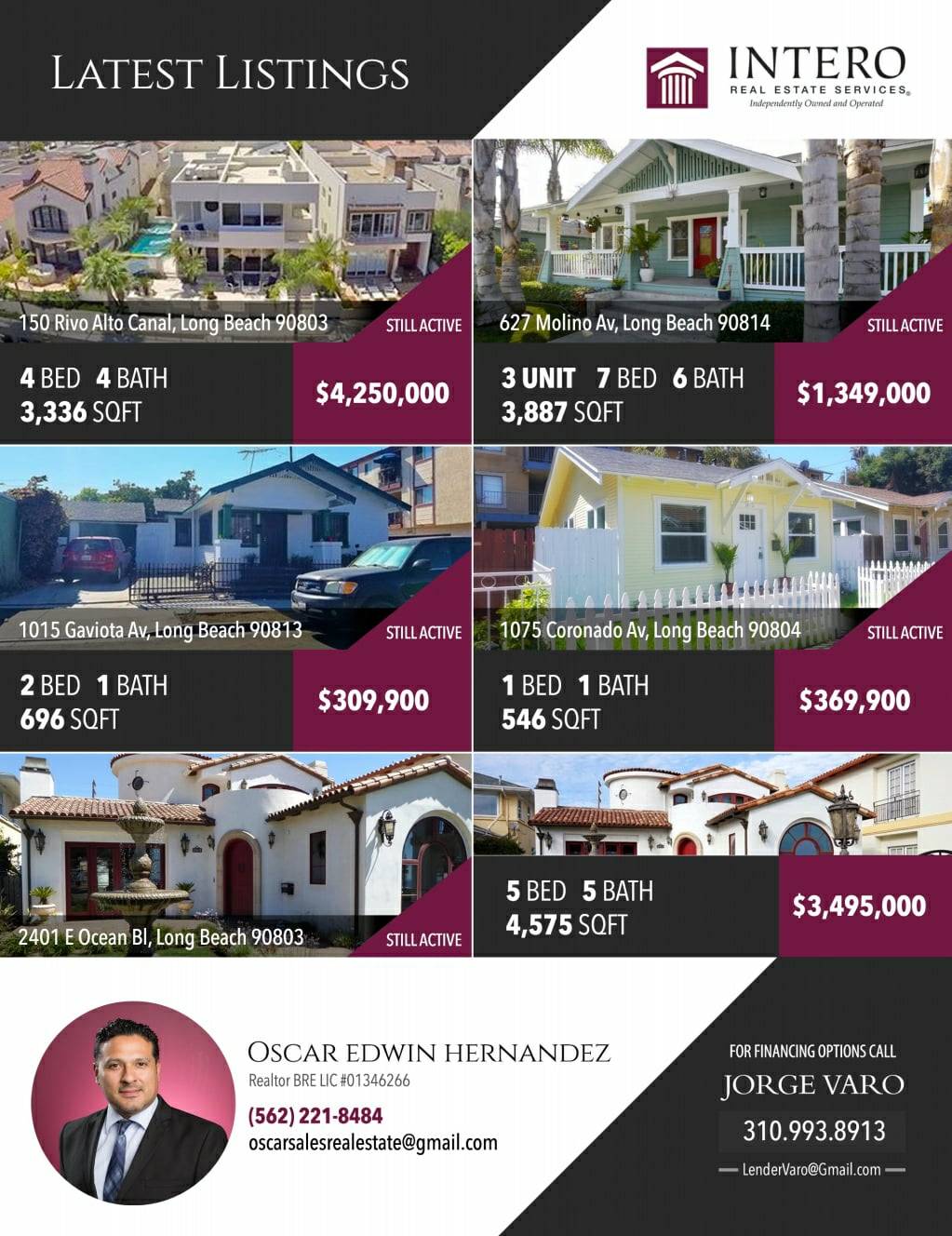 OSCAR E. HERNANDEZ | 4449 Gardenia Ave, Long Beach, CA 90807, USA | Phone: (562) 221-8484