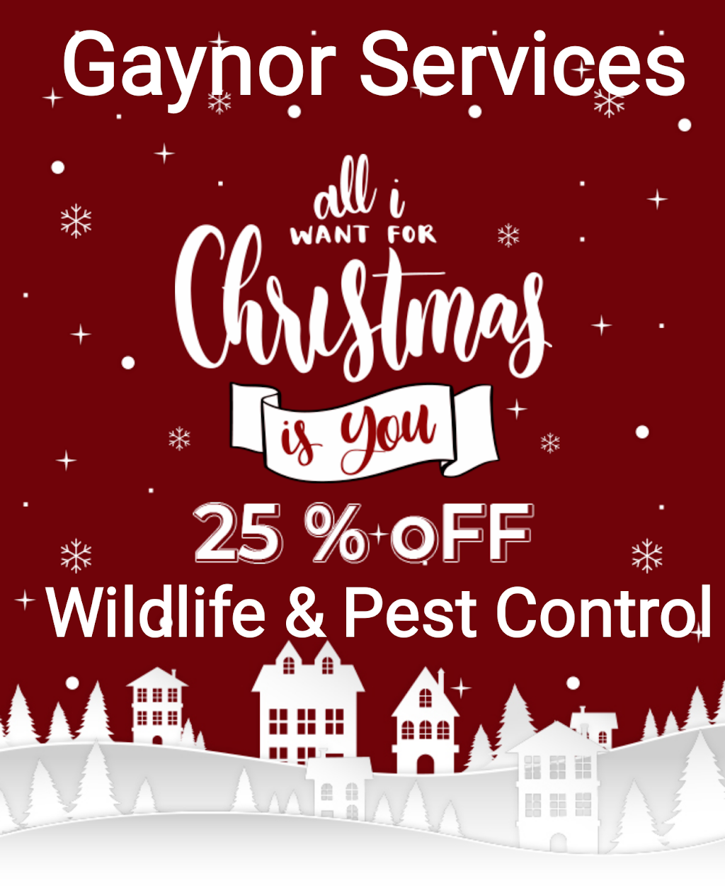 Gaynor Services pest and wildlife control | 46823 Flower Dr, Lexington Park, MD 20653 | Phone: (240) 237-2901