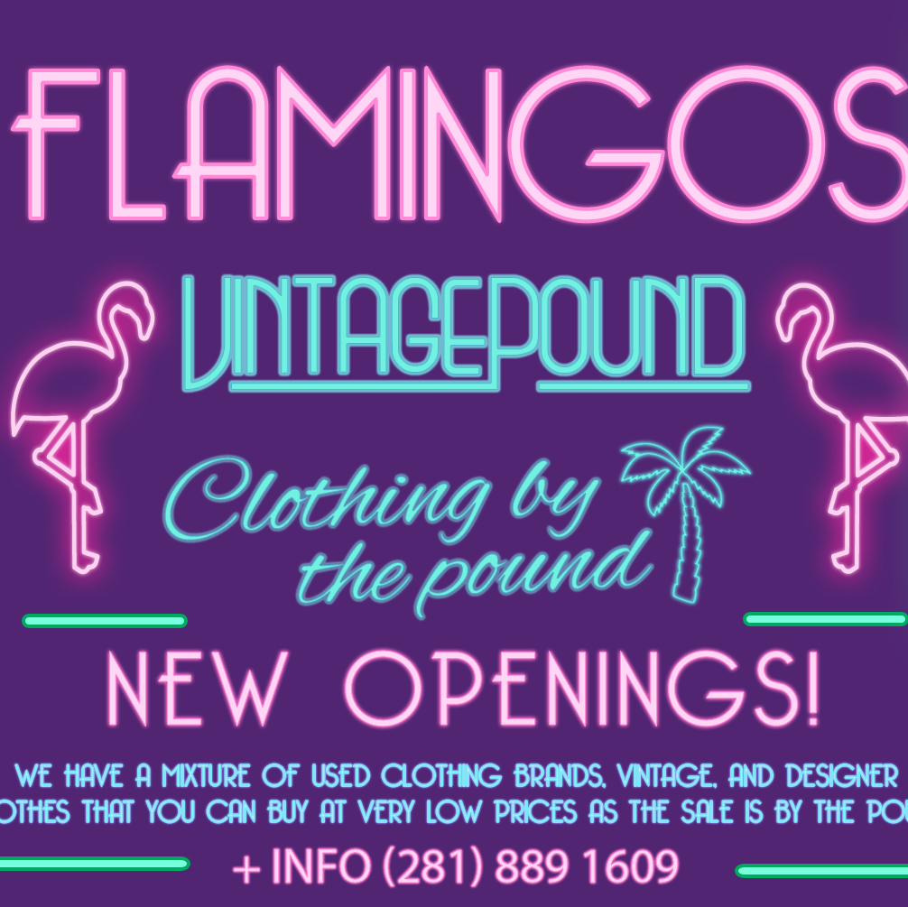 Flamingos vintage pound | 7450 w Melrose Ave, Los Angeles, CA 90046, USA | Phone: (281) 889-1609