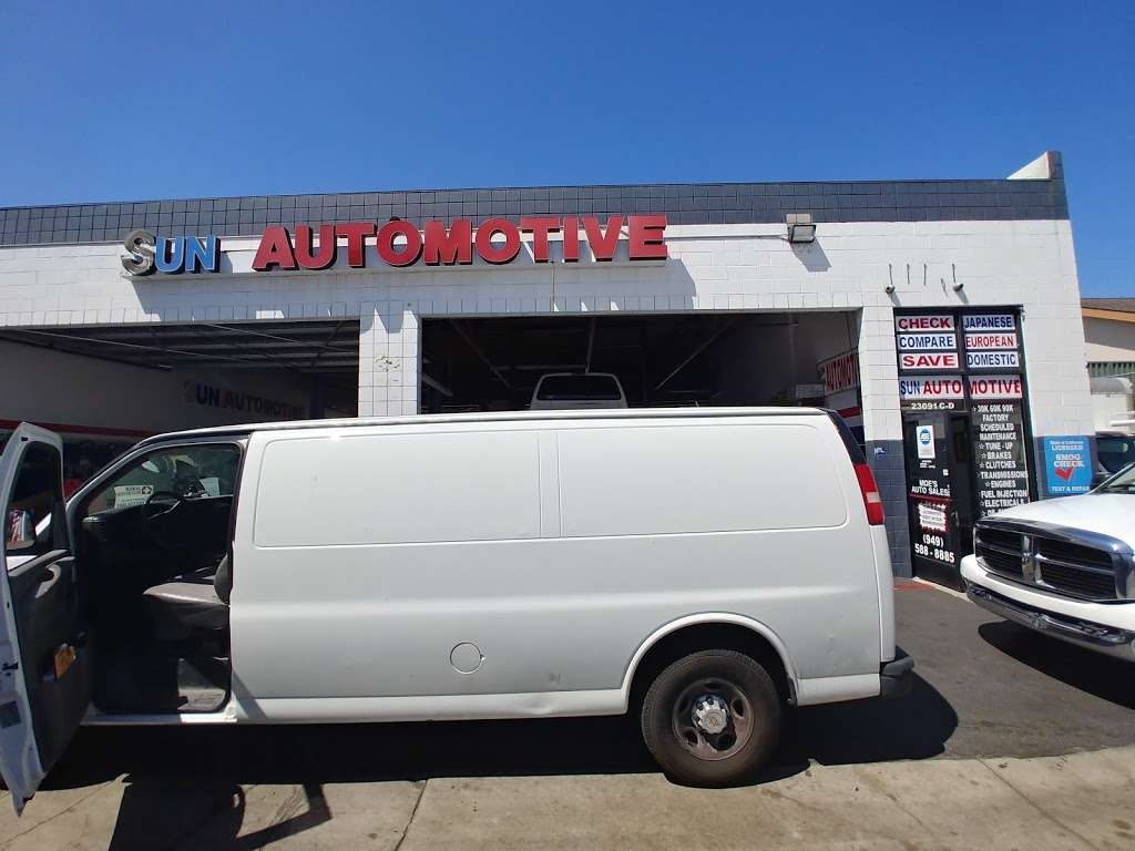 Sun Automotive | 23091 Orange Ave, Lake Forest, CA 92630, USA | Phone: (949) 588-8885