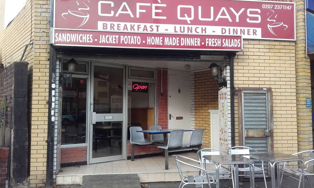 Cafe Quays | 12 Rotherhithe New Rd, London SE16 2AA, UK | Phone: 020 7237 1147