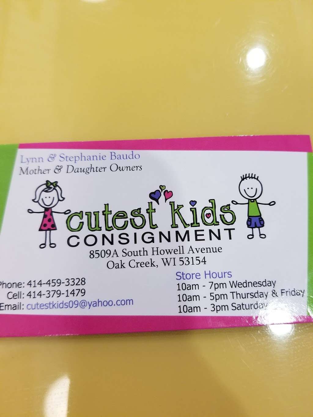 Cutest Kids Consignment | 8509A S Howell Ave, Oak Creek, WI 53154 | Phone: (414) 459-3328