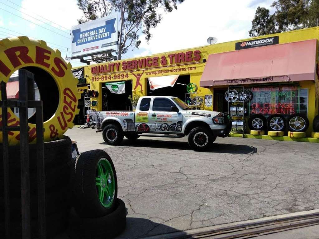 Quality Services and Tires | 14555 Van Nuys Blvd, Panorama City, CA 91402, USA | Phone: (818) 894-9894