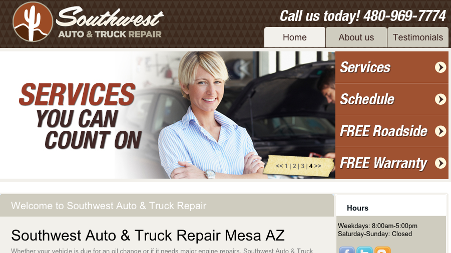 Southwest Auto and Truck Repair | 710 E Broadway Rd, Mesa, AZ 85204 | Phone: (480) 969-7774