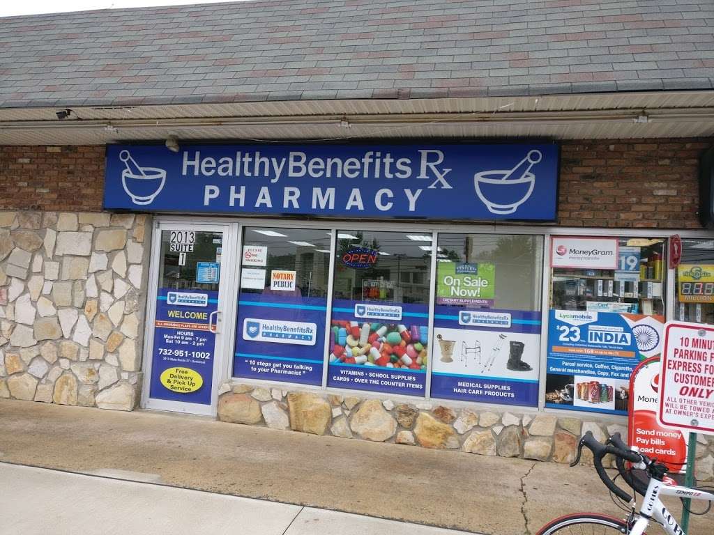 HealthyBenefitsRx Pharmacy | 2013 NJ-27 #1, Somerset, NJ 08873, USA | Phone: (732) 951-1002