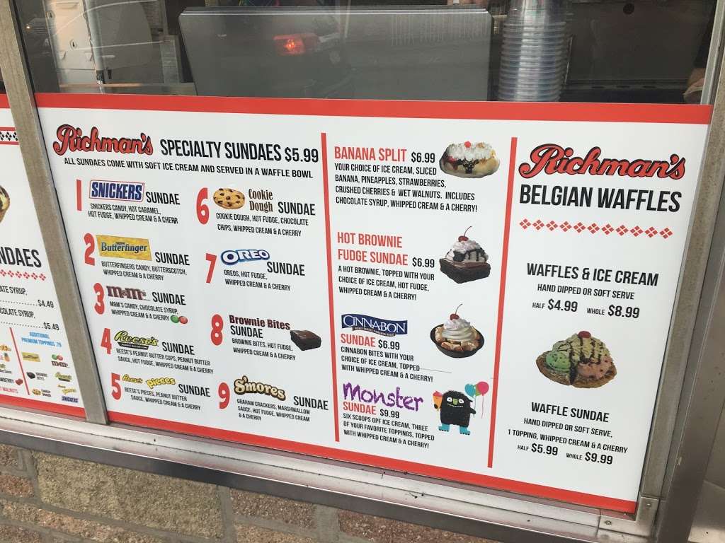 Richmans Ice Cream | 1594 Market St, Linwood, PA 19061 | Phone: (610) 485-0196