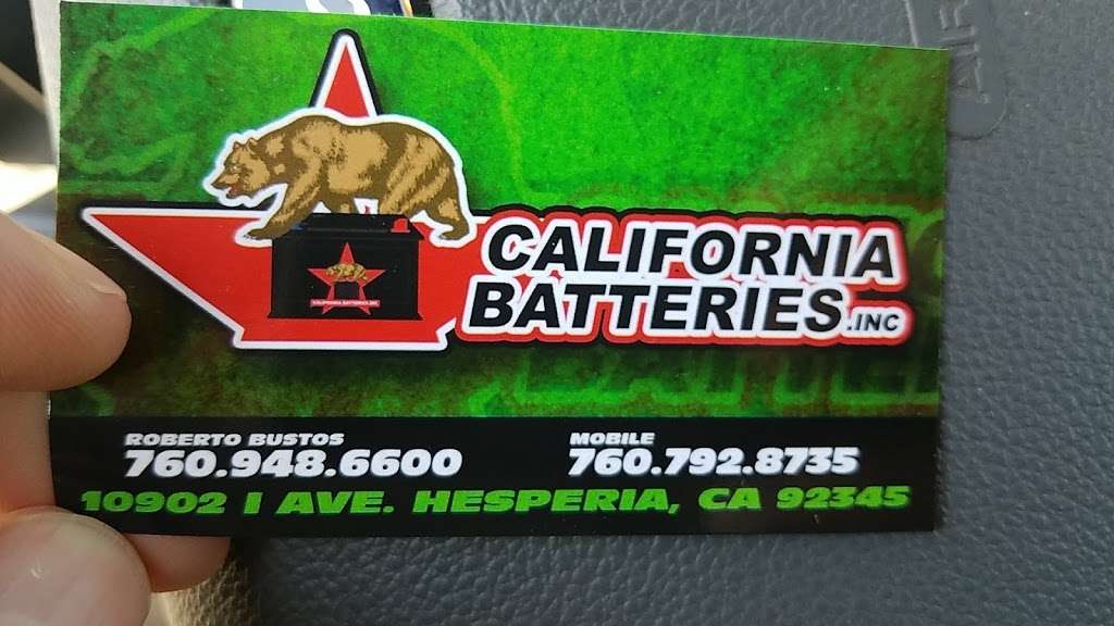 California Batteries Inc. | 10902 I Ave, Hesperia, CA 92345, USA | Phone: (760) 948-6600