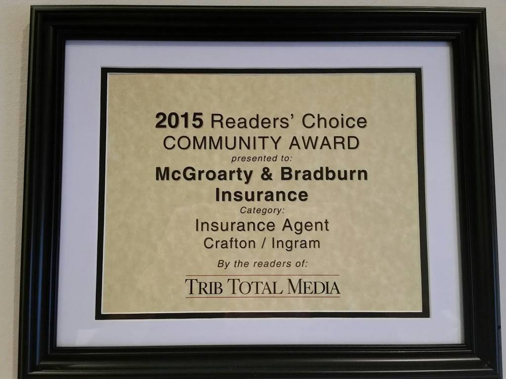 McGroarty & Bradburn Insurance | 4175 Steubenville Pike, Pittsburgh, PA 15205, USA | Phone: (412) 444-4470