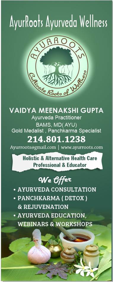 AyurRoots Ayurveda Wellness | 6101 Chapel Hill Blvd #201-L, Plano, TX 75093, USA | Phone: (214) 801-1238