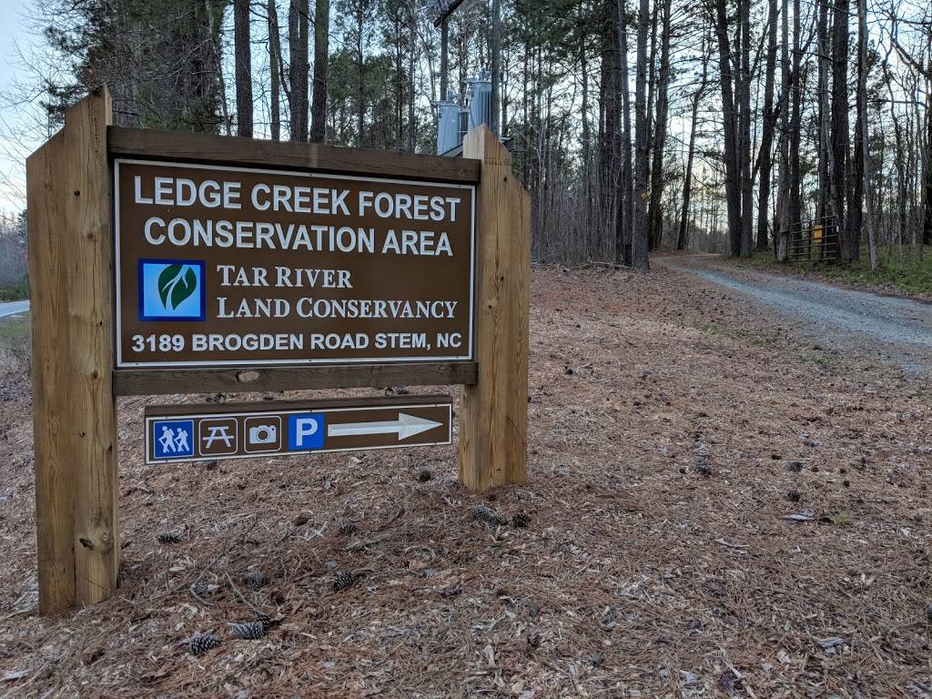 Ledge Creek Forest Conservation Area - Trailhead #1 | 3189 Brogden Rd, Stem, NC 27581, USA | Phone: (919) 496-5902