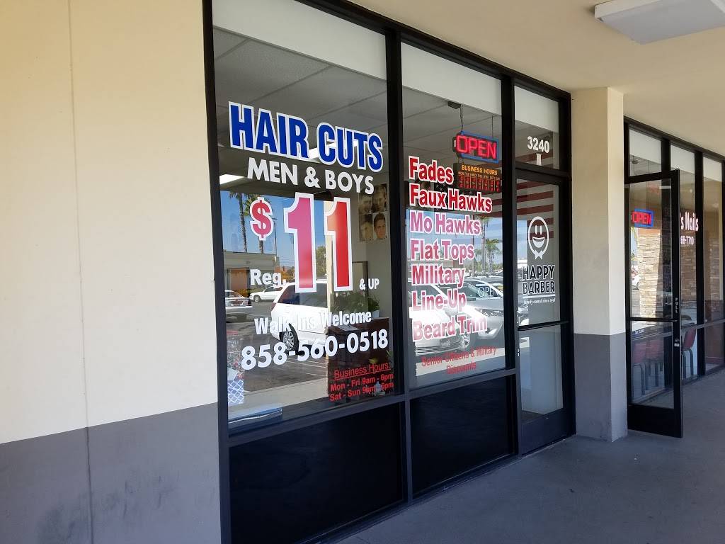 Happy Barber | 3240 Greyling Dr, San Diego, CA 92123, USA | Phone: (858) 560-0518