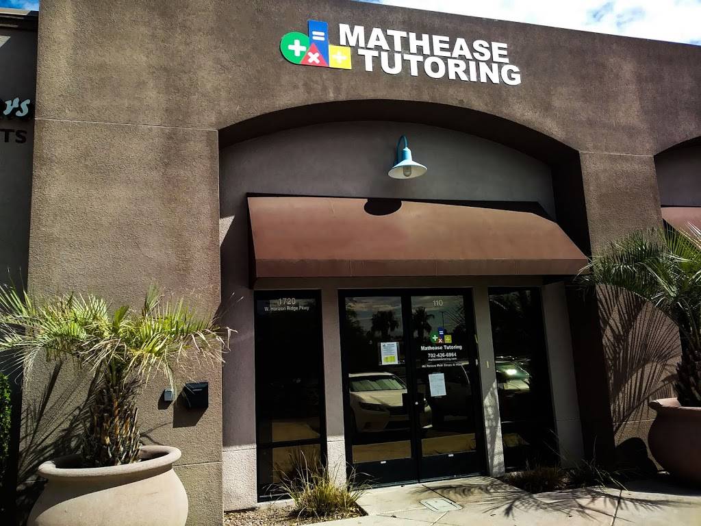 Mathease Tutoring | 1720 W Horizon Ridge Pkwy, Henderson, NV 89012, USA | Phone: (702) 436-6964