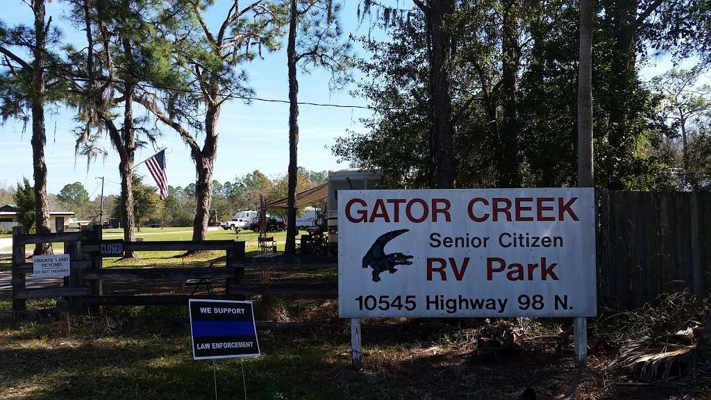 Gator Creek Campground | 10545 US Hwy 98 N, Lakeland, FL 33809, USA | Phone: (863) 858-0340