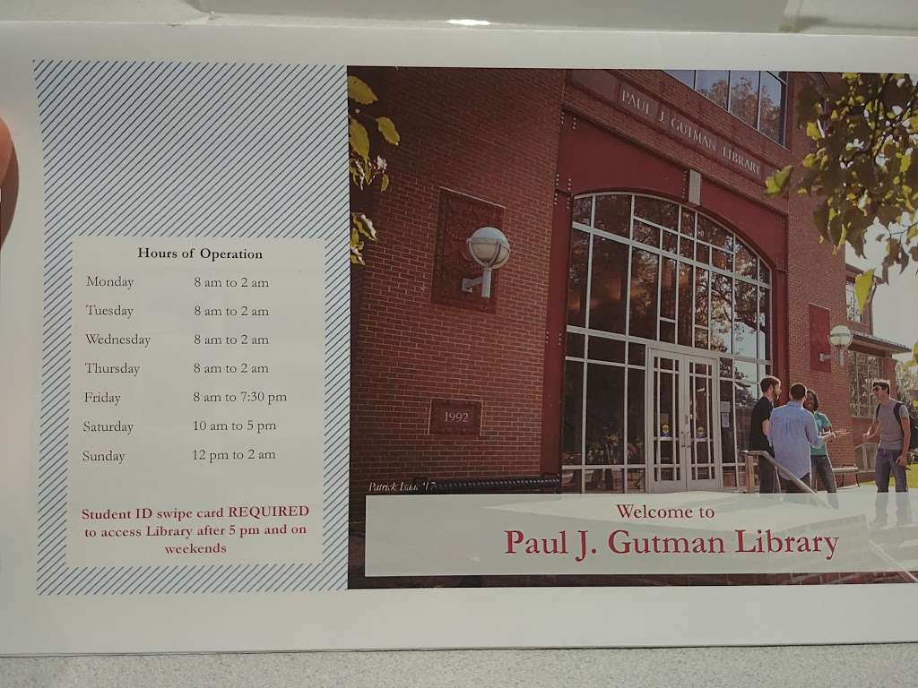 Paul J. Gutman Library | 4201 Henry Ave, Philadelphia, PA 19144, USA | Phone: (215) 951-2848