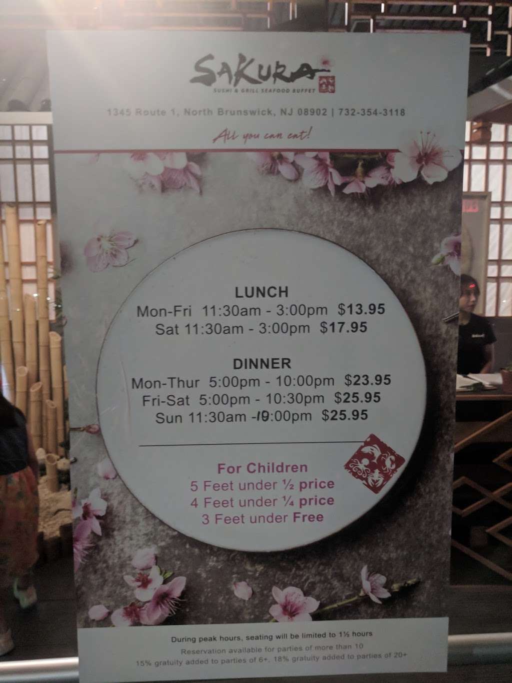 Sakura Sushi & Grill Seafood Buffet | 1345 US-1, North Brunswick Township, NJ 08902, USA | Phone: (732) 354-3118