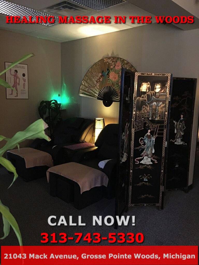 Healing Massage In The Woods | 21043 Mack Ave, Grosse Pointe Woods, MI 48236, United States | Phone: (313) 743-5330