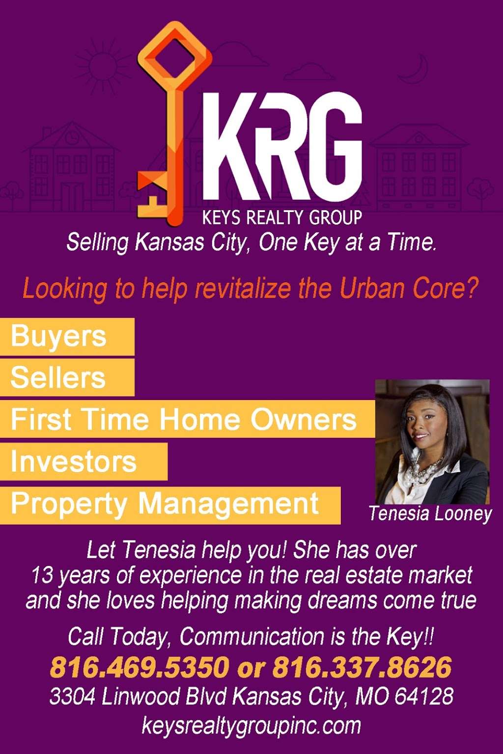 Keys Realty Group, Inc. | 3304 Linwood Blvd, Kansas City, MO 64128 | Phone: (816) 469-5350