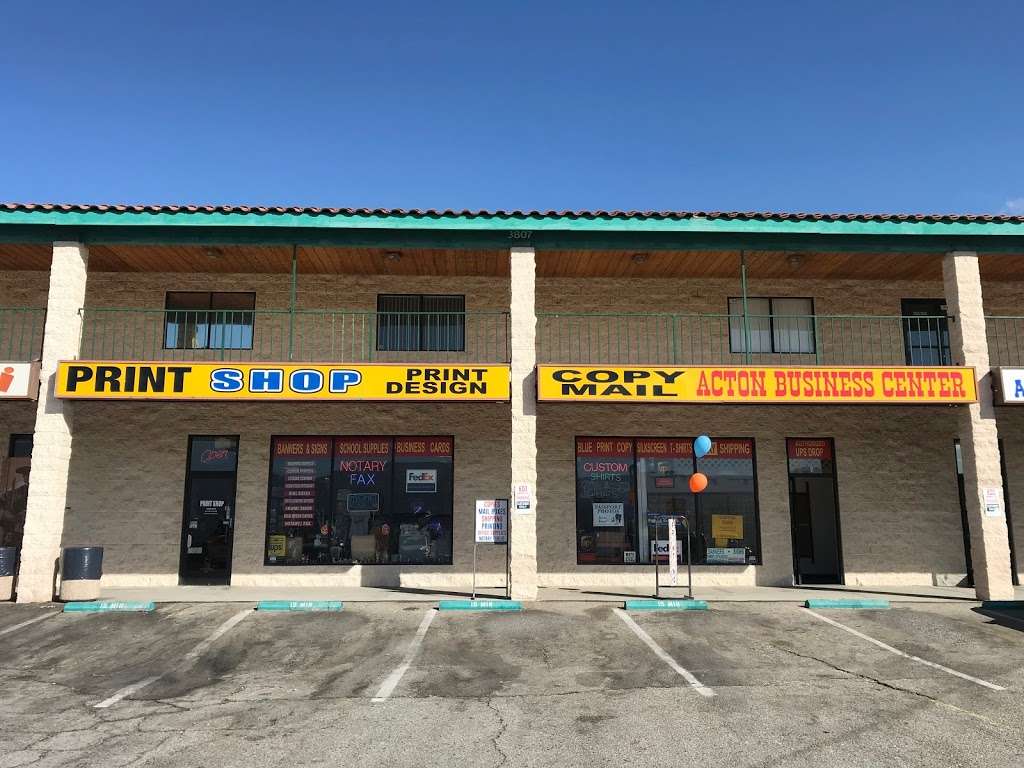 Acton Print Shop | 3807 Sierra Hwy #6, Acton, CA 93510 | Phone: (661) 269-1190