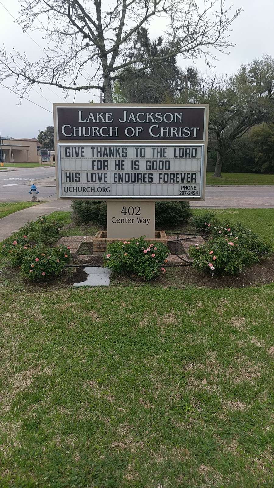 Lake Jackson Church of Christ | 402 Center Way, Lake Jackson, TX 77566 | Phone: (979) 297-2494