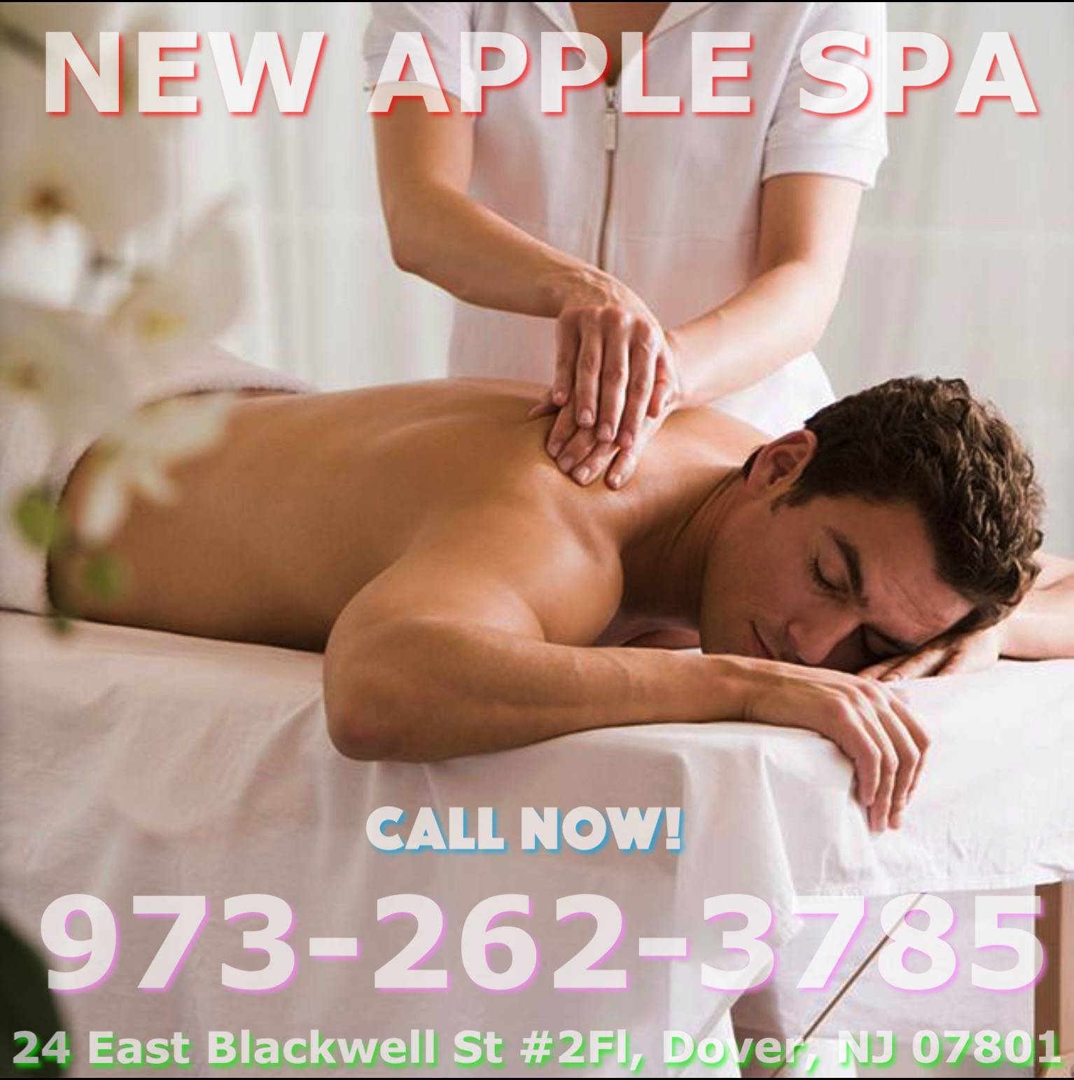 New Apple Spa | 24 East Blackwell St #2Fl, Dover, NJ 07801, United States | Phone: (973) 262-3785