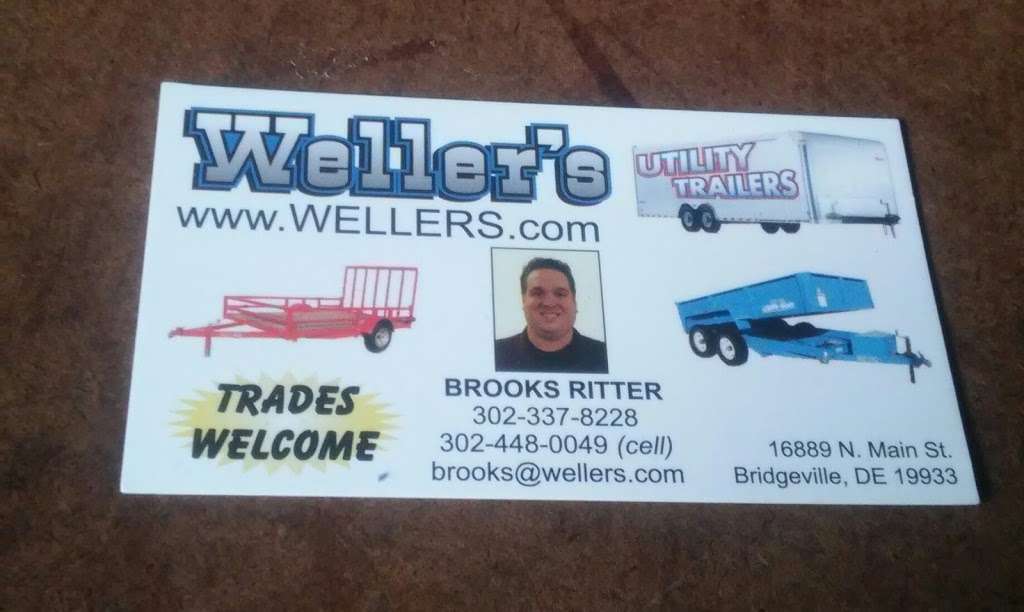 Wellers Utility Trailers | 16889 N Main St, Bridgeville, DE 19933, USA | Phone: (302) 337-8228