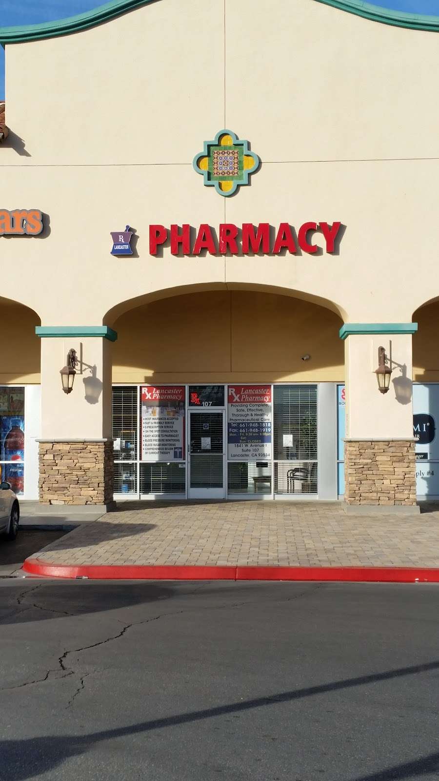 Lancaster Pharmacy | 1841 W Ave I #107, Lancaster, CA 93534, USA | Phone: (661) 948-1818