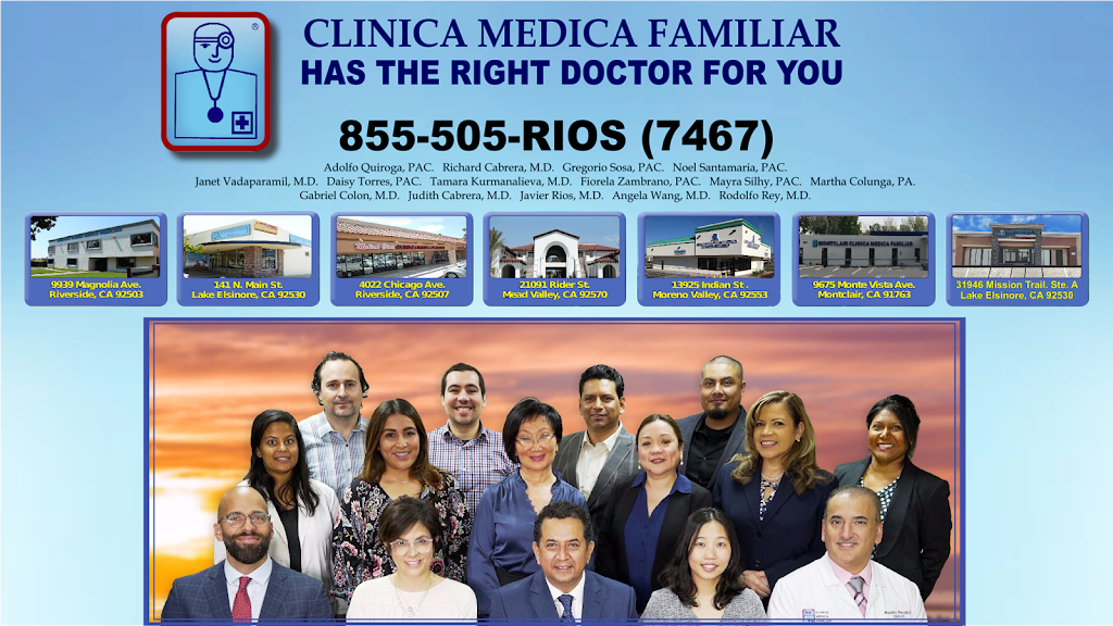 Mead Valley Clinica Medica Familiar | 21091 Rider St suite 218, Perris, CA 92570, USA | Phone: (855) 505-7467