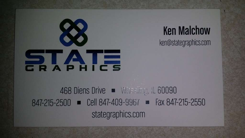 State Graphics | 468 Diens Dr, Wheeling, IL 60090, USA | Phone: (847) 215-2500