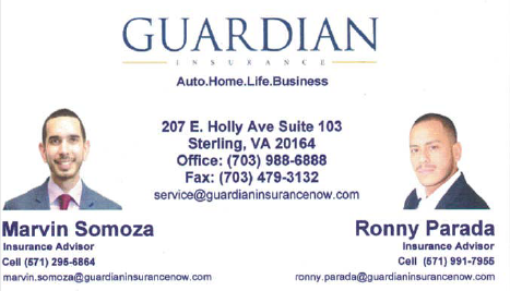 Guardian Insurance | 207 E Holly Ave Suite 103, Sterling, VA 20164, USA | Phone: (703) 988-6888
